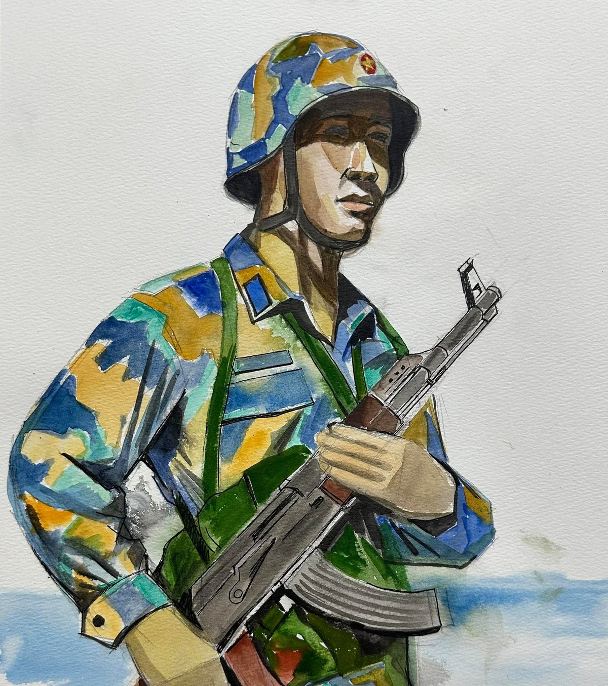 'Vững vàng trước trùng khơi'. 'Vững vàng trước trùng khơi'.