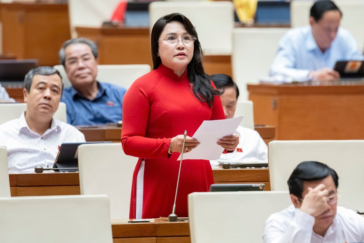 Đại biểu Nguyễn Thị Kim Bé (đoàn Kiên Giang). Ảnh: Phạm Thắng. Đại biểu Nguyễn Thị Kim Bé (đoàn Kiên Giang). Ảnh: Phạm Thắng.