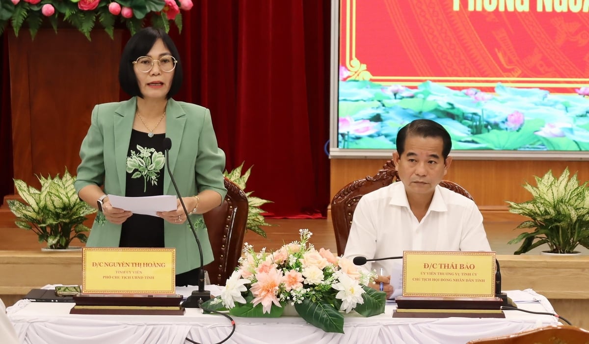 Ông Thái Bảo - Uỷ viên Ban Thường vụ Tinh uỷ - Chủ tịch HĐND tỉnh Đồng Nai và bà Nguyễn Thị Hoàng - Phó Chủ tịch UBND tỉnh đồng chủ trì Hội nghị. Ảnh: Tường Tú. Ông Thái Bảo - Uỷ viên Ban Thường vụ Tinh uỷ - Chủ tịch HĐND tỉnh Đồng Nai và bà Nguyễn Thị Hoàng - Phó Chủ tịch UBND tỉnh đồng chủ trì Hội nghị. Ảnh: Tường Tú.