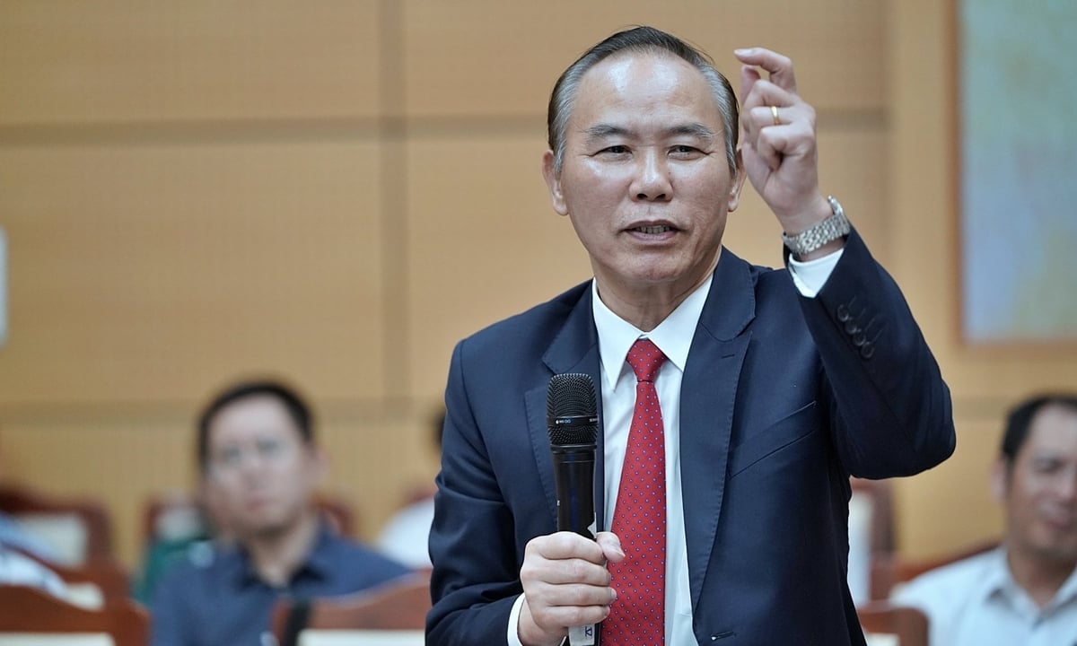 Thứ trưởng Phùng Đức Tiến: 'Thủy lợi có vai trò quan trọng trong ứng phó biến đổi khí hậu'. Ảnh: Bảo Thắng. Thứ trưởng Phùng Đức Tiến: 'Thủy lợi có vai trò quan trọng trong ứng phó biến đổi khí hậu'. Ảnh: Bảo Thắng.