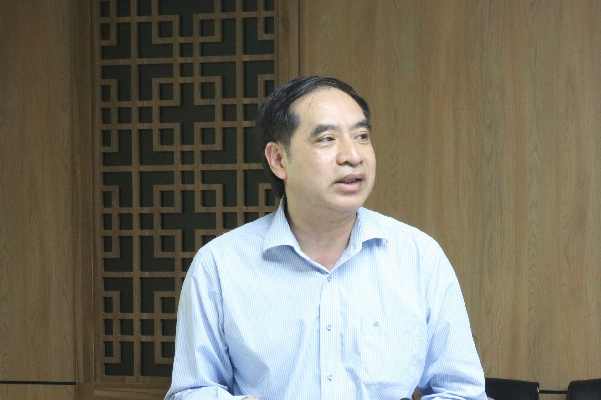 Cục trưởng Cục Việc làm Vũ Trọng Bình cho biết một trong những nhiệm vụ trọng tâm của Cục là xây dựng sàn giao dịch việc làm trực tuyến quốc gia. Ảnh: Hoài Thơ. Cục trưởng Cục Việc làm Vũ Trọng Bình cho biết một trong những nhiệm vụ trọng tâm của Cục là xây dựng sàn giao dịch việc làm trực tuyến quốc gia. Ảnh: Hoài Thơ.