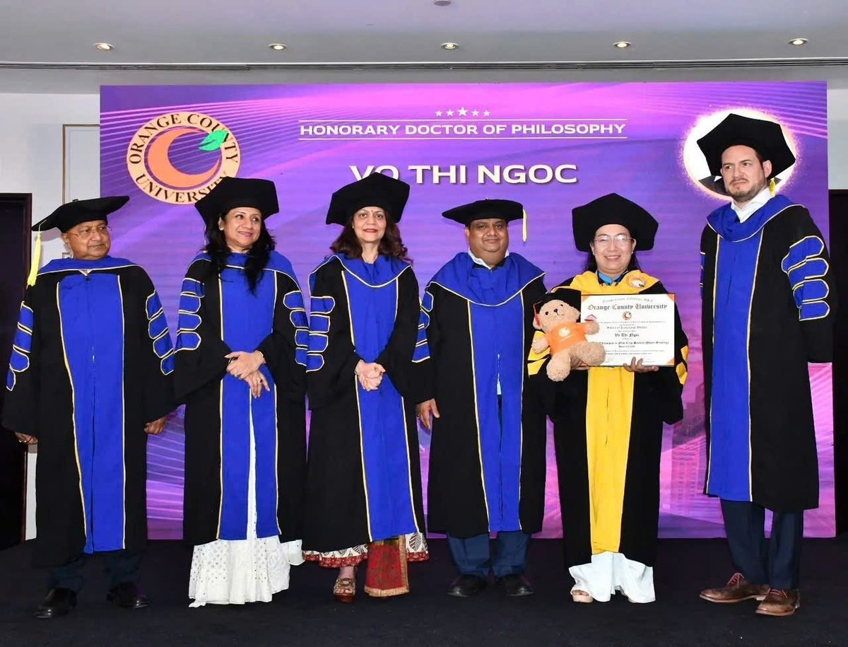 Kỹ sư Võ Thị Ngọc được Trường Đại học Quốc tế Hoa Kỳ phong tiến sĩ danh dự chuyên ngành Giống cây trồng mới. Ảnh: Kiều Nhi. Kỹ sư Võ Thị Ngọc được Trường Đại học Quốc tế Hoa Kỳ phong tiến sĩ danh dự chuyên ngành Giống cây trồng mới. Ảnh: Kiều Nhi.