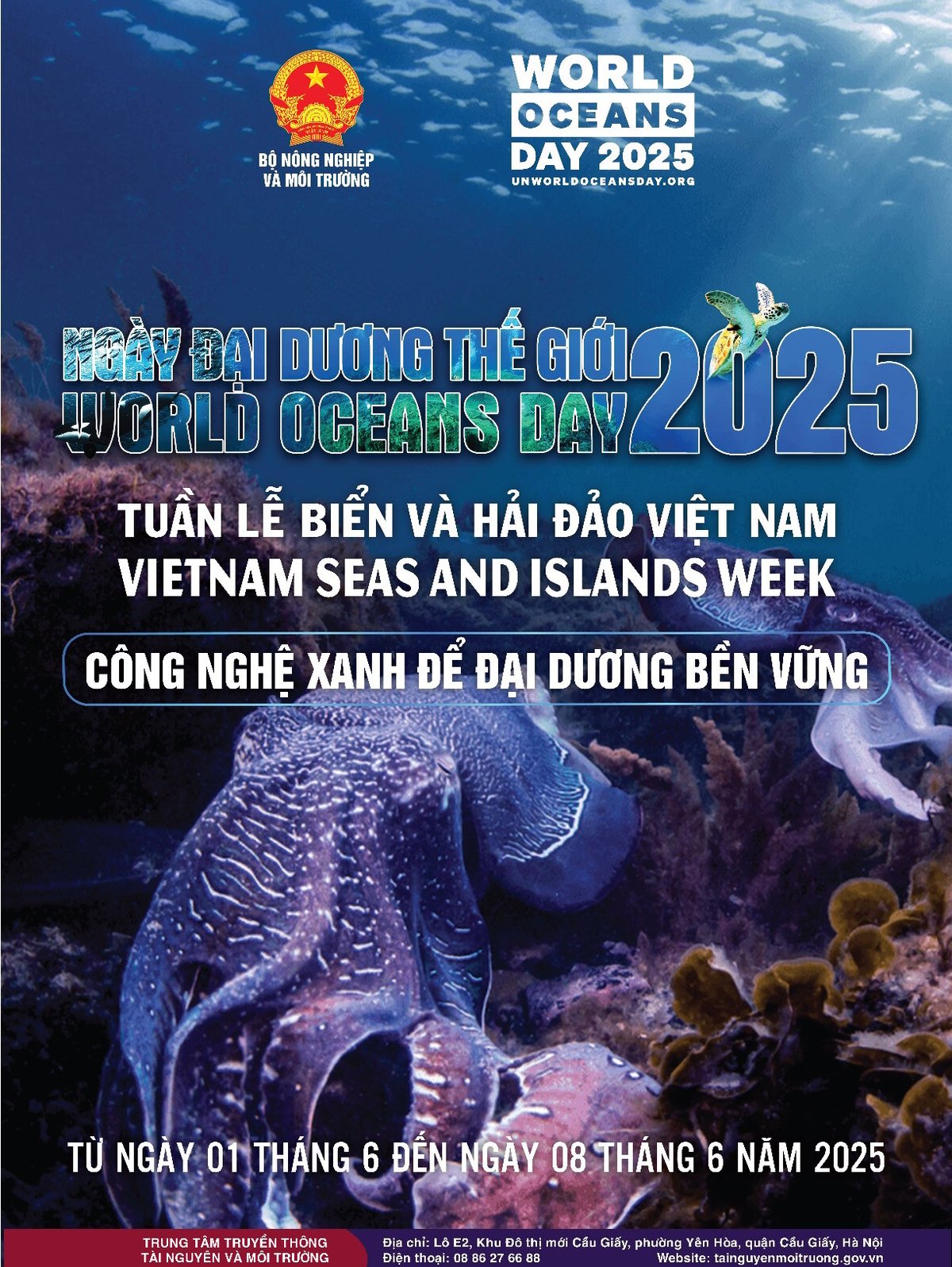 Hưởng ứng Ngày Đại dương thế giới, Tuần lễ Biển và Hải đảo Việt Nam diễn ra (từ 1-8/6 hằng năm) là dịp quan trọng để nâng cao, lan tỏa tinh thần yêu biển, thể hiện trách nhiệm gìn giữ môi trường và tài nguyên biển đảo, đồng thời khẳng định mạnh mẽ quyết tâm phát triển bền vững các ngành kinh tế biển gắn với bảo vệ tài nguyên môi trường và chủ quyền quốc gia trên biển. Ảnh: vasi. Hưởng ứng Ngày Đại dương thế giới, Tuần lễ Biển và Hải đảo Việt Nam diễn ra (từ 1-8/6 hằng năm) là dịp quan trọng để nâng cao, lan tỏa tinh thần yêu biển, thể hiện trách nhiệm gìn giữ môi trường và tài nguyên biển đảo, đồng thời khẳng định mạnh mẽ quyết tâm phát triển bền vững các ngành kinh tế biển gắn với bảo vệ tài nguyên môi trường và chủ quyền quốc gia trên biển. Ảnh: vasi.