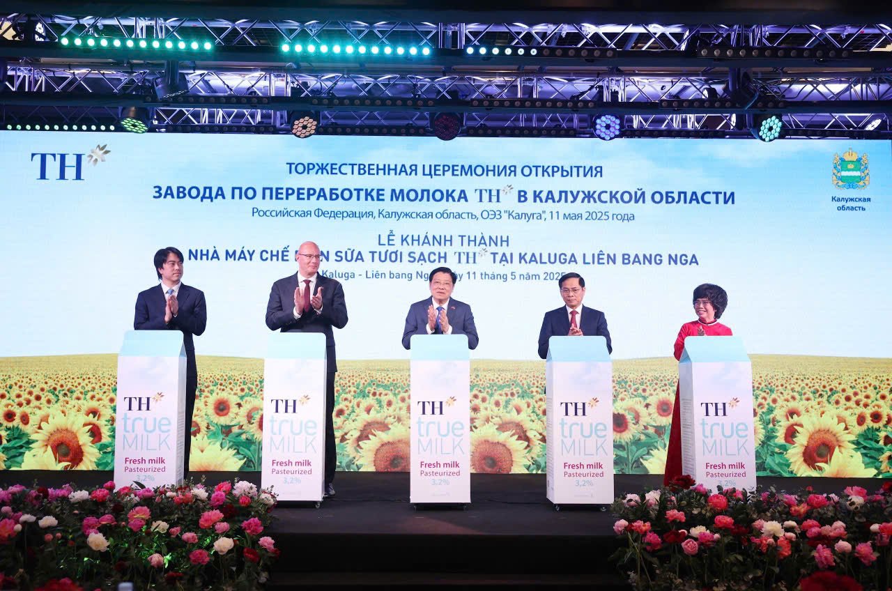 Nghi thức khánh thành được tổ chức tại Moscow. Ảnh: Tập đoàn TH.