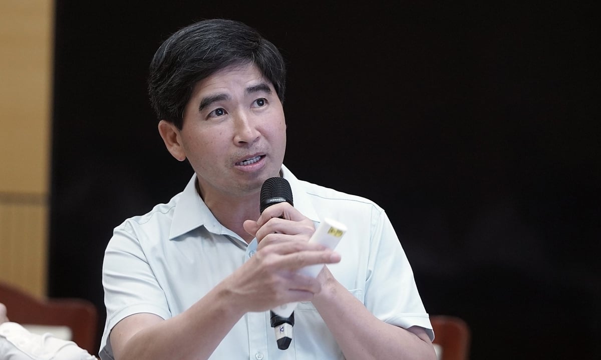 Ông Lương Văn Anh - Phó Cục trưởng Cục Quản lý và Xây dựng công trình thủy lợi cho rằng: 'Vận hành liên hồ chứa không chỉ dựa vào kinh nghiệm'. Ảnh: Bảo Thắng. Ông Lương Văn Anh - Phó Cục trưởng Cục Quản lý và Xây dựng công trình thủy lợi cho rằng: 'Vận hành liên hồ chứa không chỉ dựa vào kinh nghiệm'. Ảnh: Bảo Thắng.