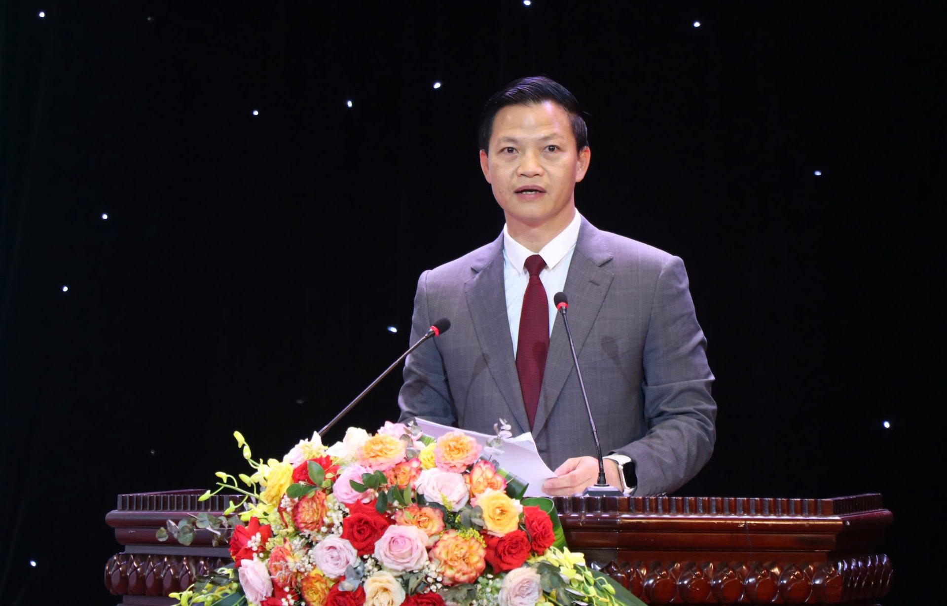 Ông Vương Quốc Tuấn, Chủ tịch UBND tỉnh Bắc Ninh khẳng định doanh nghiệp tư nhân, nhất là trong lĩnh vực khoa học - công nghệ, là lực lượng chủ lực trong đổi mới sáng tạo và phát triển bền vững. Ảnh: Bacninh.gov.vn. Ông Vương Quốc Tuấn, Chủ tịch UBND tỉnh Bắc Ninh khẳng định doanh nghiệp tư nhân, nhất là trong lĩnh vực khoa học - công nghệ, là lực lượng chủ lực trong đổi mới sáng tạo và phát triển bền vững. Ảnh: Bacninh.gov.vn.