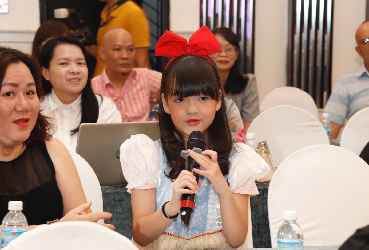 Buổi họp báo thu hút đông đảo các thí sinh 'nhí' đến tham dự. Ảnh: Nam Phong. Buổi họp báo thu hút đông đảo các thí sinh 'nhí' đến tham dự. Ảnh: Nam Phong.