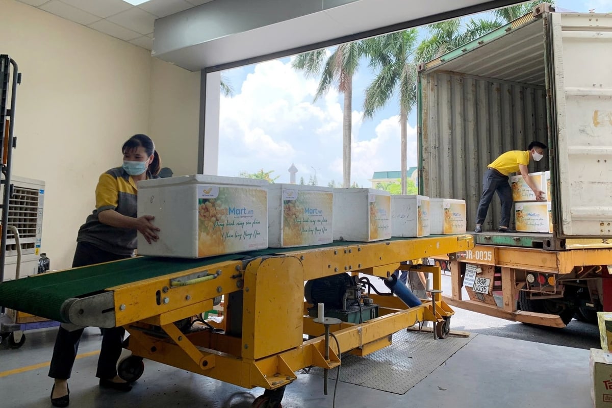 Bưu điện Việt Nam tận dụng lợi thế về mạng lưới để triển khai thương mại điện tử cho nông sản. Ảnh: VNP. Bưu điện Việt Nam tận dụng lợi thế về mạng lưới để triển khai thương mại điện tử cho nông sản. Ảnh: VNP.