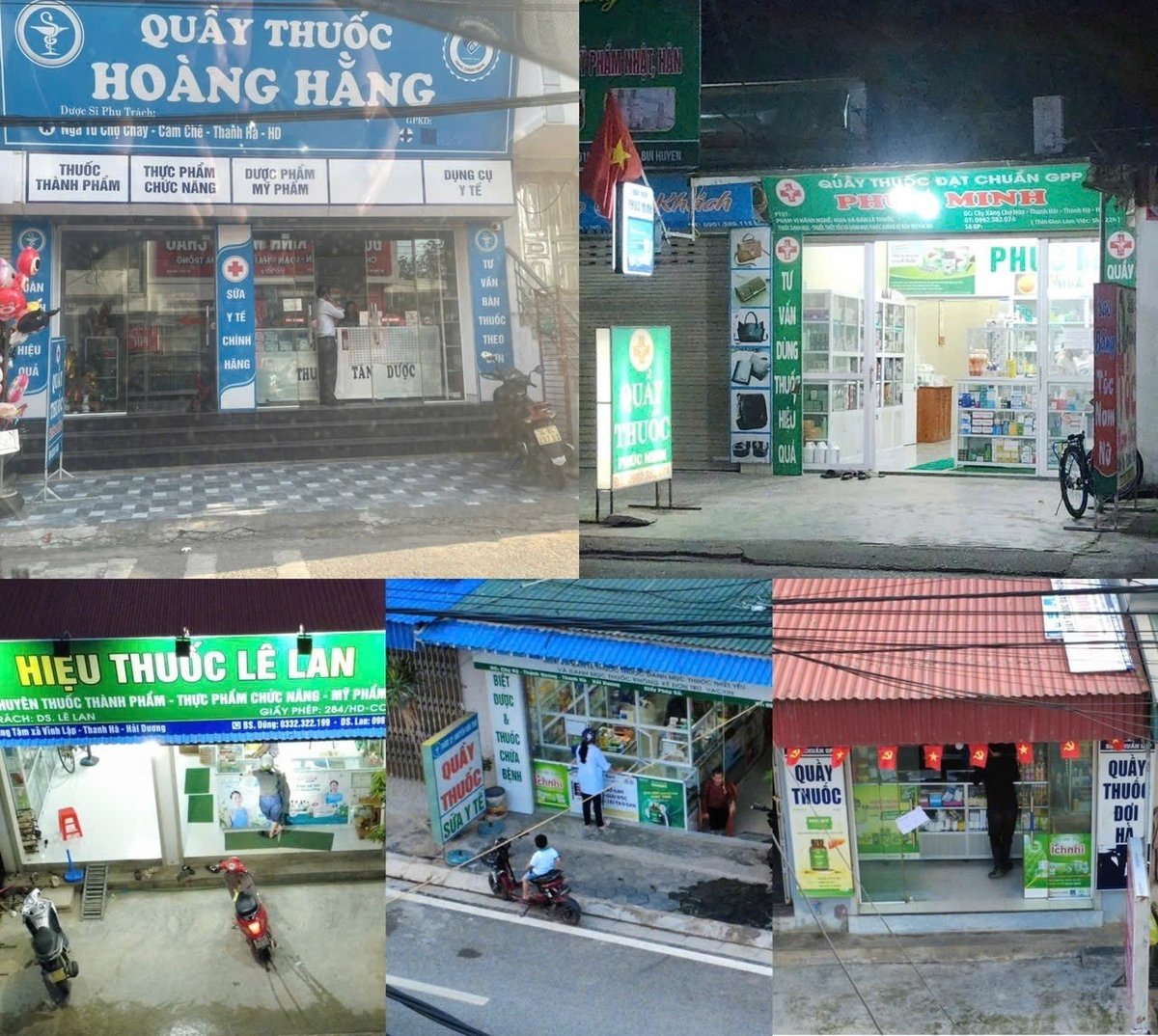 Các quầy thuốc của huyện Thanh Hà bị đoàn liên ngành đình chỉ vẫn mở bán bình thường. Ảnh: Phạm Hoàng. Các quầy thuốc của huyện Thanh Hà bị đoàn liên ngành đình chỉ vẫn mở bán bình thường. Ảnh: Phạm Hoàng.