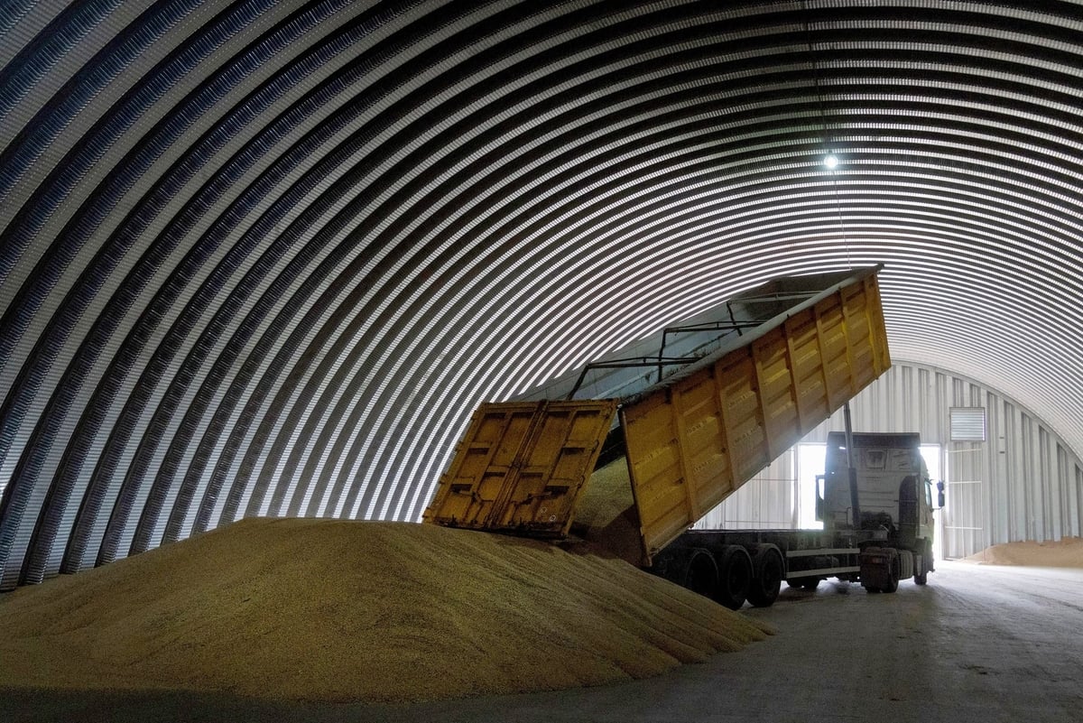 Một kho ngũ cốc ở làng Zghurivka, Ukraine, hồi tháng 8/2022. Ảnh: CNN. Một kho ngũ cốc ở làng Zghurivka, Ukraine, hồi tháng 8/2022. Ảnh: CNN.