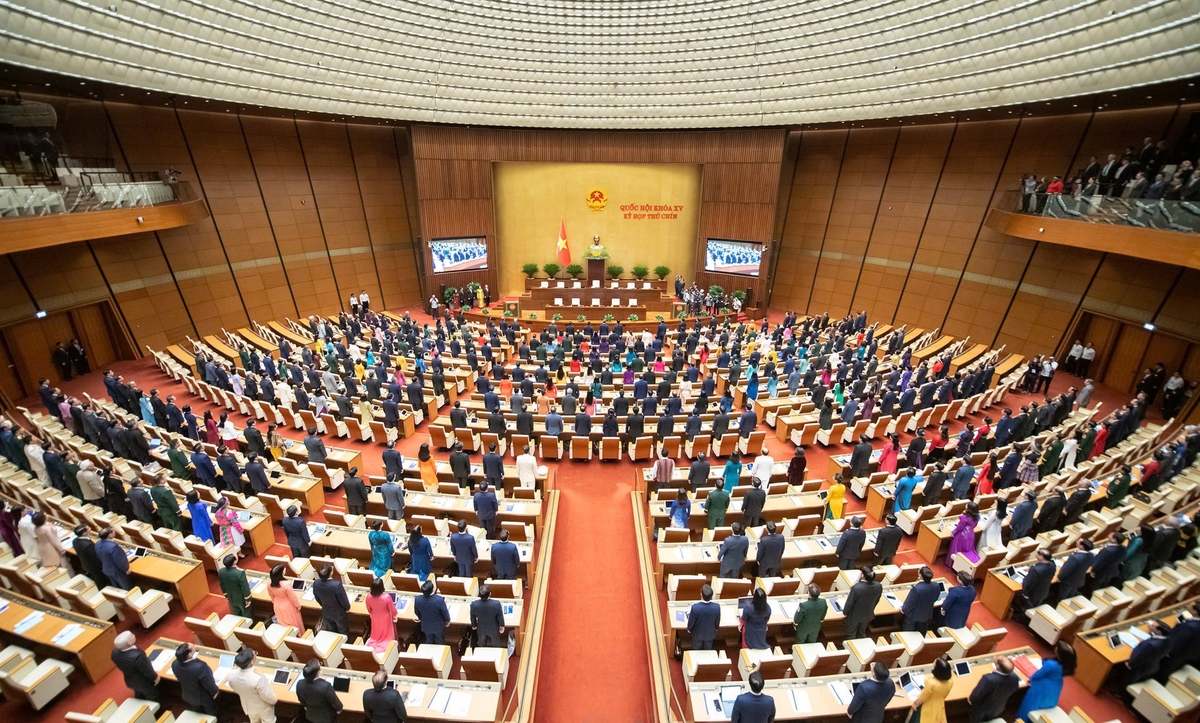 Toàn cảnh phiên họp của Quốc hội khóa XV. Ảnh: Phạm Thắng. Toàn cảnh phiên họp của Quốc hội khóa XV. Ảnh: Phạm Thắng.