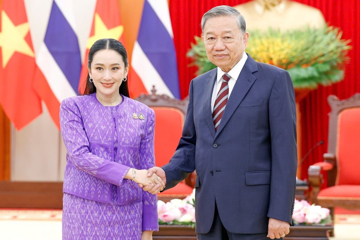 Tổng Bí thư Tô Lâm và Thủ tướng Thái Lan Paetongtarn Shinawatra. Ảnh: Đức Minh. Tổng Bí thư Tô Lâm và Thủ tướng Thái Lan Paetongtarn Shinawatra. Ảnh: Đức Minh.