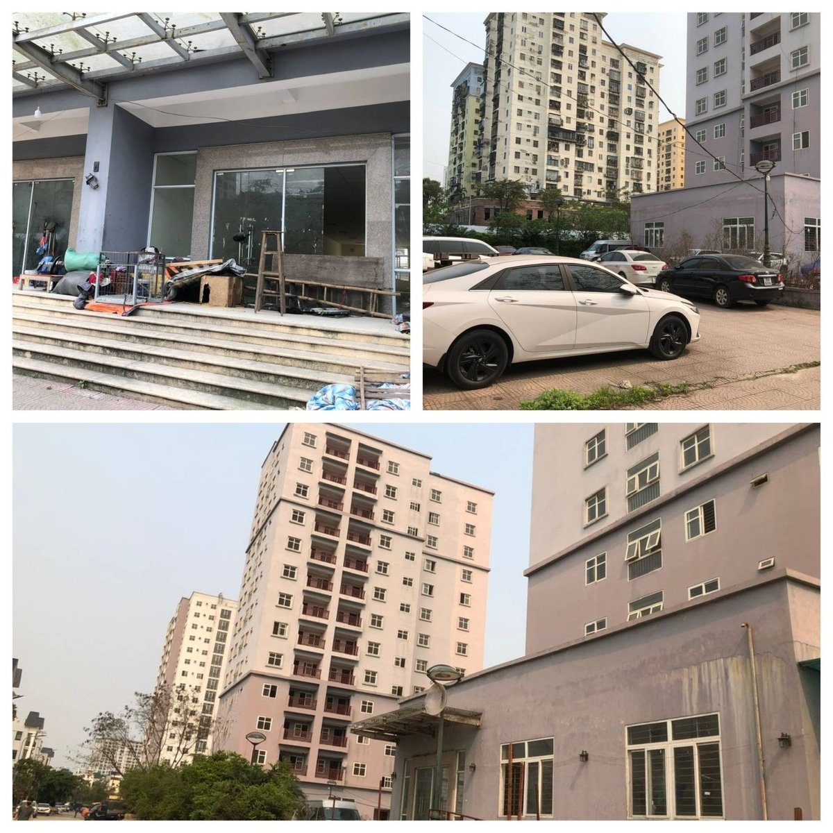 Dự án tái định cư Khu đô thị Đền Lừ III cũng bị tận dụng làm bãi xe ngoài trời. Ảnh: PT. Dự án tái định cư Khu đô thị Đền Lừ III cũng bị tận dụng làm bãi xe ngoài trời. Ảnh: PT.