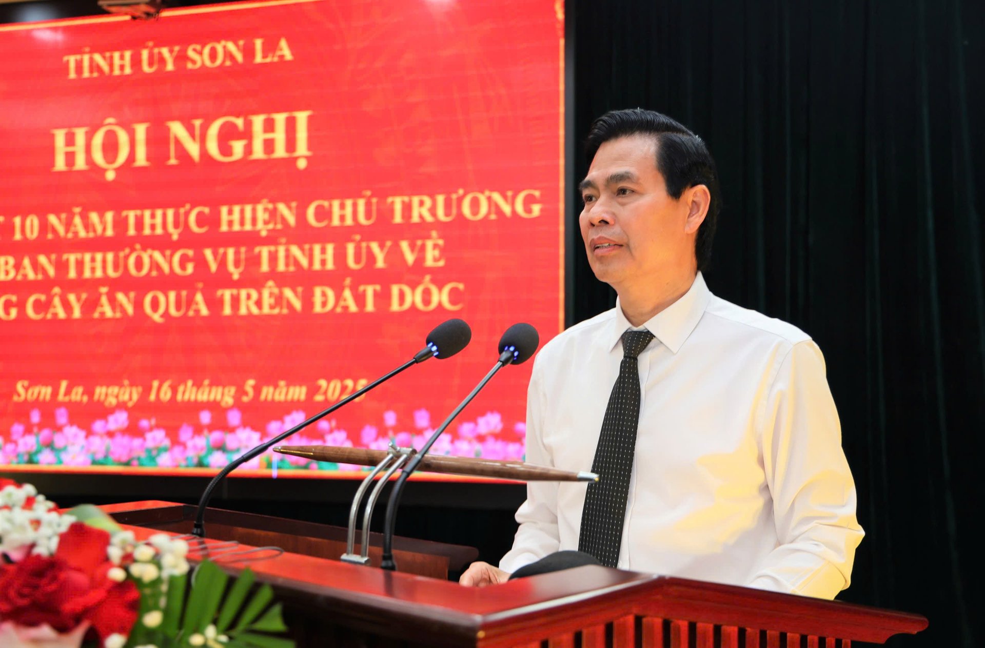 Ông Hoàng Quốc Khánh, Bí thư Tỉnh ủy Sơn La phát biểu tại Hội nghị. Ảnh: Nguyễn Nga. Ông Hoàng Quốc Khánh, Bí thư Tỉnh ủy Sơn La phát biểu tại Hội nghị. Ảnh: Nguyễn Nga.