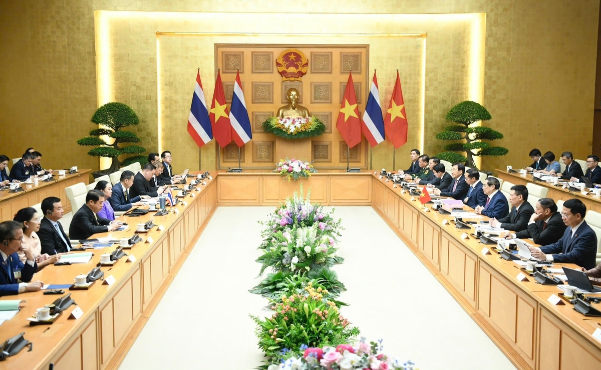 Kỳ họp lần thứ 4 Nội các chung Việt Nam - Thái Lan. Ảnh: Hải Phạm. Kỳ họp lần thứ 4 Nội các chung Việt Nam - Thái Lan. Ảnh: Hải Phạm.