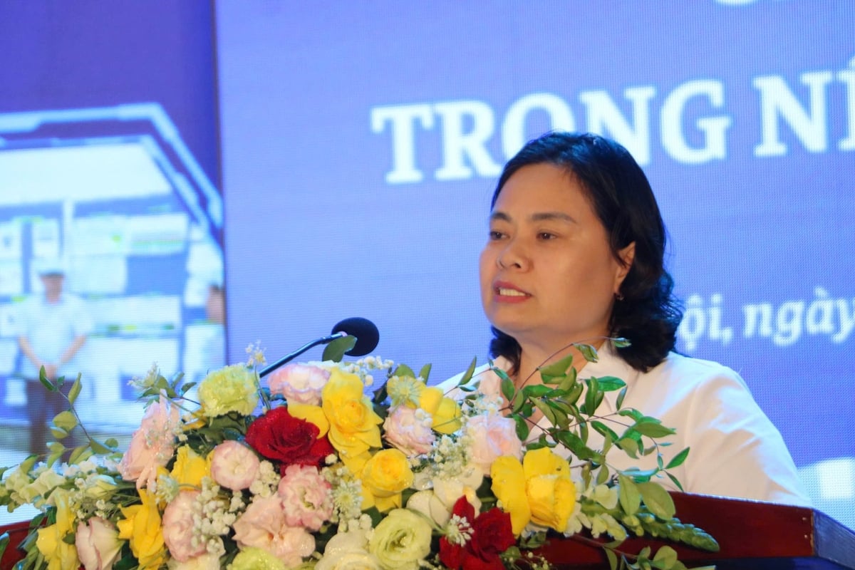 TS. Nguyễn Thị Minh Hiền, Trưởng khoa Kinh tế và Quản lý, Học viện Nông nghiệp Việt Nam phát biểu tại Hội nghị. Ảnh: Hưng Giang TS. Nguyễn Thị Minh Hiền, Trưởng khoa Kinh tế và Quản lý, Học viện Nông nghiệp Việt Nam phát biểu tại Hội nghị. Ảnh: Hưng Giang
