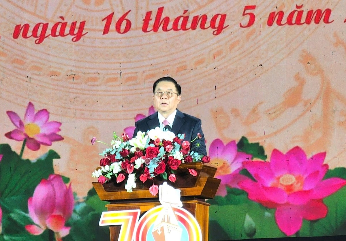 Ông Nguyễn Trọng Nghĩa, Trưởng ban Tuyên giáo và Dân vận Trung ương, phát biểu tại buổi lễ. Ảnh: V.Đ.T. Ông Nguyễn Trọng Nghĩa, Trưởng ban Tuyên giáo và Dân vận Trung ương, phát biểu tại buổi lễ. Ảnh: V.Đ.T.