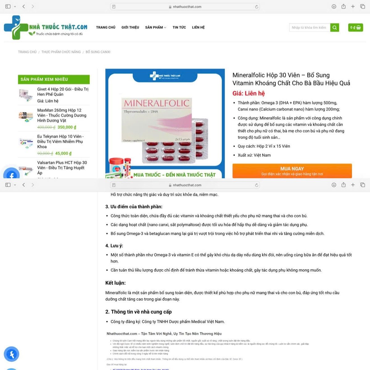 Nhà thuốc thật có địa chỉ tại số 322/76 Đường Mỹ Đình phân phối sản phẩm do Công ty TNHH Dược phẩm Medical Việt Nam đăng ký. Ảnh: Cao Sơn. Nhà thuốc thật có địa chỉ tại số 322/76 Đường Mỹ Đình phân phối sản phẩm do Công ty TNHH Dược phẩm Medical Việt Nam đăng ký. Ảnh: Cao Sơn.
