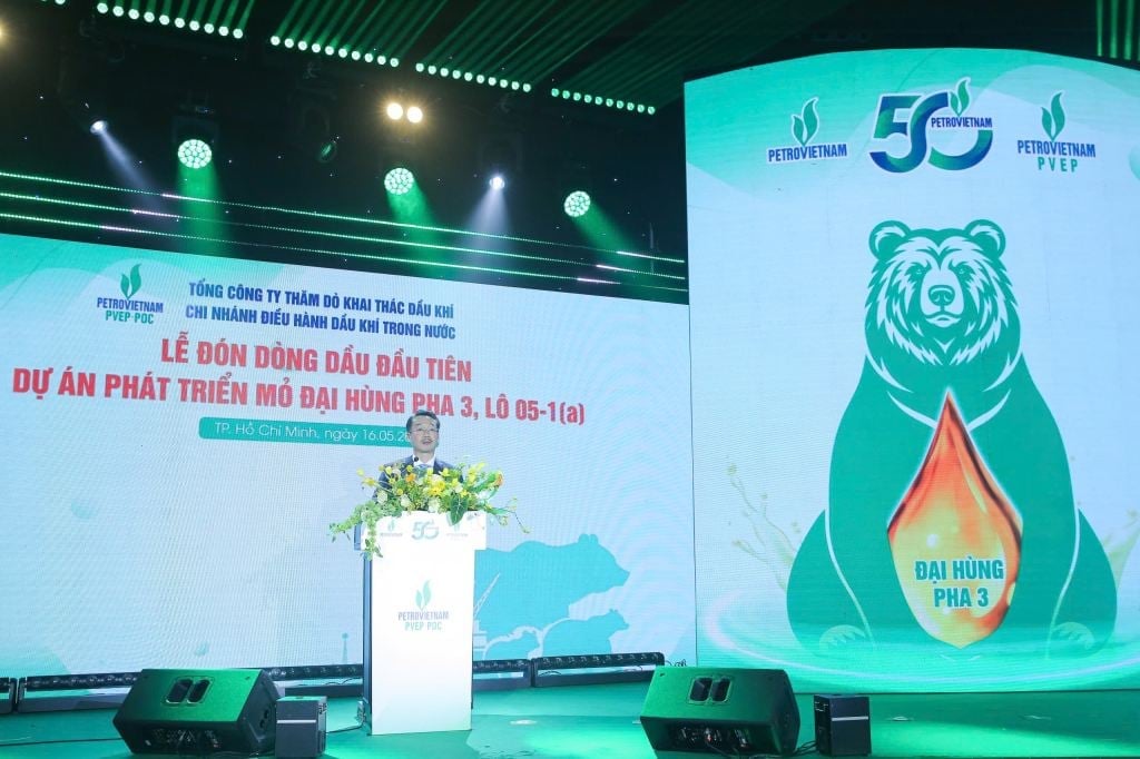 Tổng giám đốc PVEP Nguyễn Thiện Bảo phát biểu tại buổi Lễ. Ảnh: Petrovietnam. Tổng giám đốc PVEP Nguyễn Thiện Bảo phát biểu tại buổi Lễ. Ảnh: Petrovietnam.