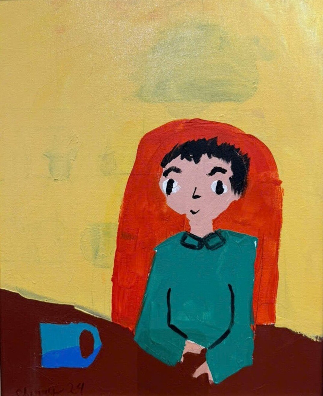 'Bố ngồi làm việc'. 'Bố ngồi làm việc'.