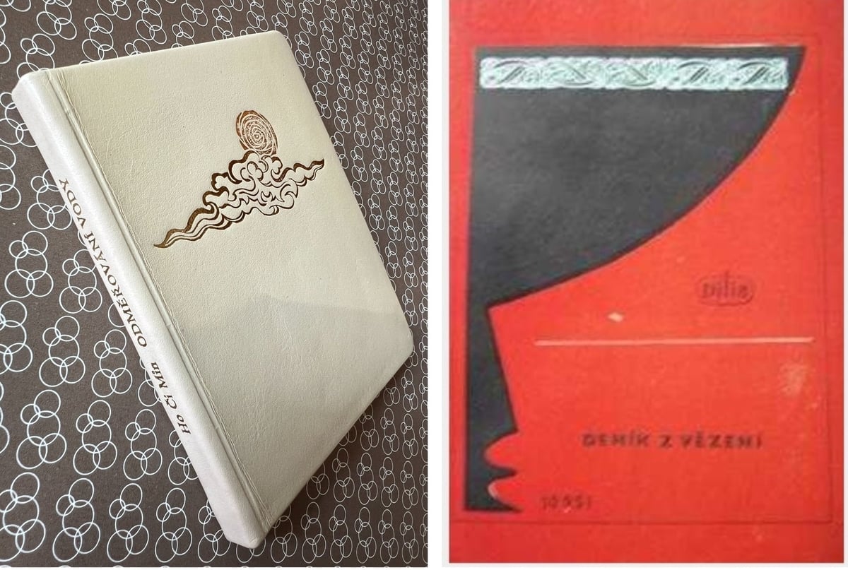 Bìa bản dịch 'Nhật ký trong tù' tiếng Czech năm 1973 (trái) & 1980 (phải). Ảnh: VXQ. Bìa bản dịch 'Nhật ký trong tù' tiếng Czech năm 1973 (trái) & 1980 (phải). Ảnh: VXQ.