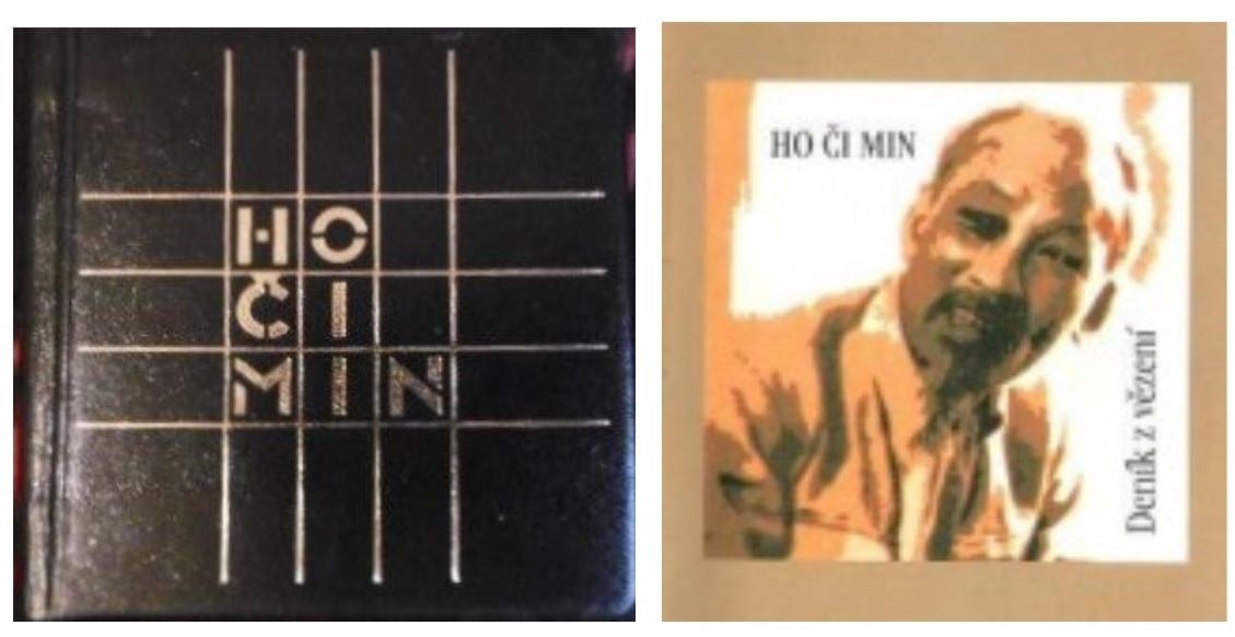 Bìa bản dịch 'Nhật ký trong tù' tiếng Czech 1985 (trái) & năm 2011 (phải). Ảnh: VXQ. Bìa bản dịch 'Nhật ký trong tù' tiếng Czech 1985 (trái) & năm 2011 (phải). Ảnh: VXQ.