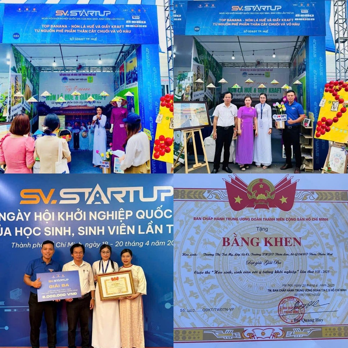 Sản phẩm mới, ý nghĩa của nữ sinh xứ Huế tham gia chung kết cuộc thi 'Học sinh, sinh viên với ý tưởng khởi nghiệp lần thứ VII' năm 2025 và đạt giải Ba. Ảnh: T.M. Sản phẩm mới, ý nghĩa của nữ sinh xứ Huế tham gia chung kết cuộc thi 'Học sinh, sinh viên với ý tưởng khởi nghiệp lần thứ VII' năm 2025 và đạt giải Ba. Ảnh: T.M.