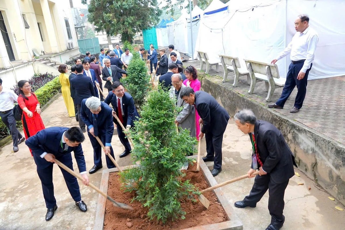 Trường Đại học Lâm nghiệp cùng lúc thực hiện hai sứ mệnh 'trồng cây' và 'trồng người'. Ảnh: VNUF. Trường Đại học Lâm nghiệp cùng lúc thực hiện hai sứ mệnh 'trồng cây' và 'trồng người'. Ảnh: VNUF.