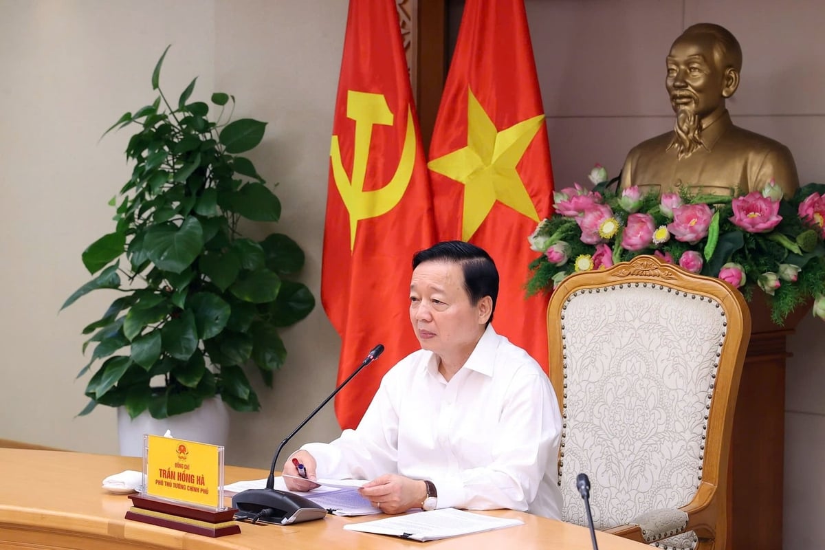 Phó Thủ tướng Chính phủ Trần Hồng Hà kết luận cuộc họp. Ảnh: Văn Điệp. Phó Thủ tướng Chính phủ Trần Hồng Hà kết luận cuộc họp. Ảnh: Văn Điệp.