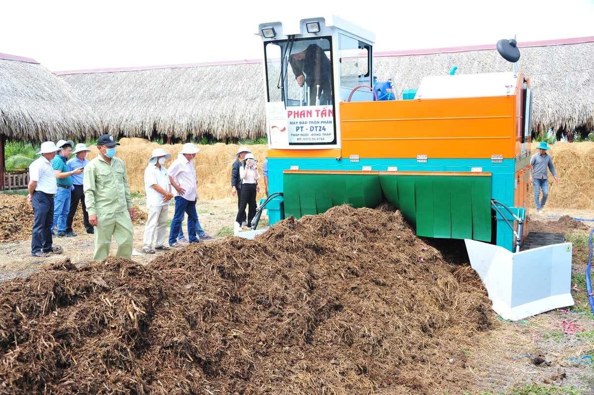 Việc quản lý và sử dụng rơm rạ theo hướng tuần hoàn đang trở thành yêu cầu cấp thiết, không chỉ vì lợi ích kinh tế mà còn vì tương lai bền vững của ngành hàng lúa gạo. Ảnh: Lê Hoàng Vũ.