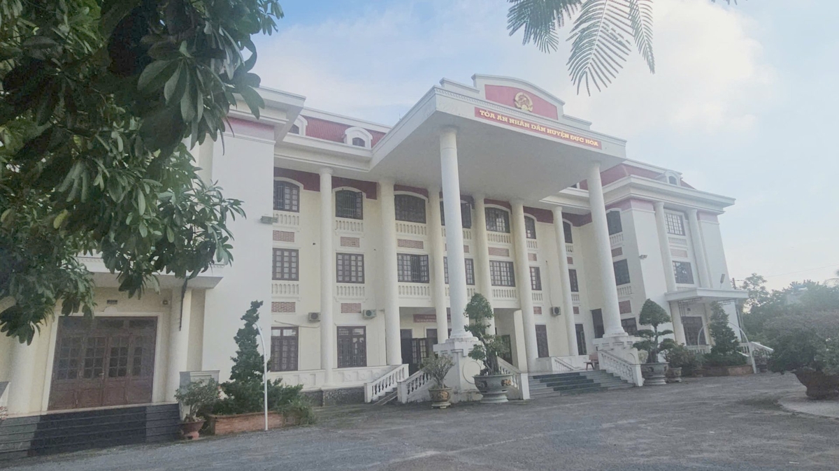 TAND huyện Đức Hòa. Ảnh: CTV. TAND huyện Đức Hòa. Ảnh: CTV.