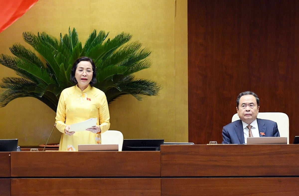 Phó Chủ tịch Quốc hội Nguyễn Thị Thanh điều hành phiên họp. Ảnh: Phạm Thắng. Phó Chủ tịch Quốc hội Nguyễn Thị Thanh điều hành phiên họp. Ảnh: Phạm Thắng.