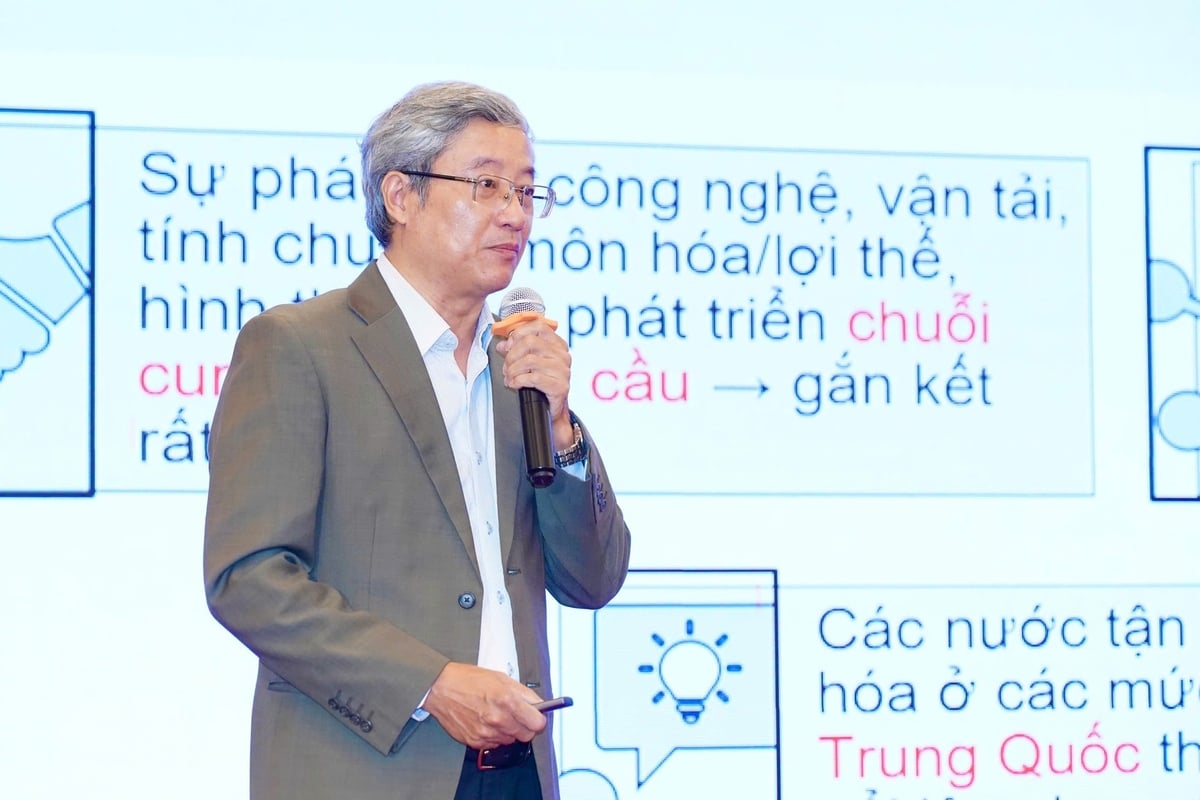 Ông Phạm Bình An, Phó Viện trưởng Viện Nghiên cứu phát triển TPHCM, phát biểu tại diễn đàn. Ảnh: Hoàng Hùng. Ông Phạm Bình An, Phó Viện trưởng Viện Nghiên cứu phát triển TPHCM, phát biểu tại diễn đàn. Ảnh: Hoàng Hùng.