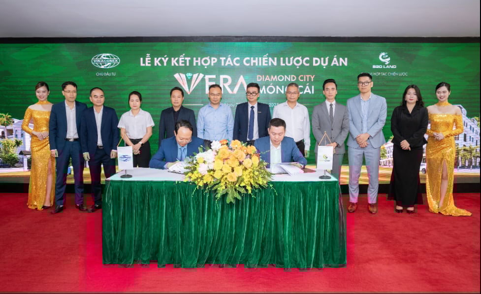 Sự hợp tác giữa đại diện Chủ đầu tư Vinaconex và tổng đại lý phân phối độc quyền SGO Land sẽ mang đến cho thị trường những sản phẩm chất lượng từ Vera Diamond City. Ảnh: SGO. Sự hợp tác giữa đại diện Chủ đầu tư Vinaconex và tổng đại lý phân phối độc quyền SGO Land sẽ mang đến cho thị trường những sản phẩm chất lượng từ Vera Diamond City. Ảnh: SGO.