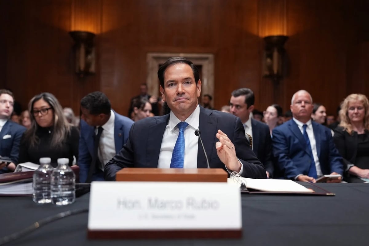 Ngoại trưởng Mỹ Marco Rubio điều trần trước Ủy ban Đối ngoại Thượng viện ở Washington, DC hôm 21/5. Ảnh: Getty. Ngoại trưởng Mỹ Marco Rubio điều trần trước Ủy ban Đối ngoại Thượng viện ở Washington, DC hôm 21/5. Ảnh: Getty.