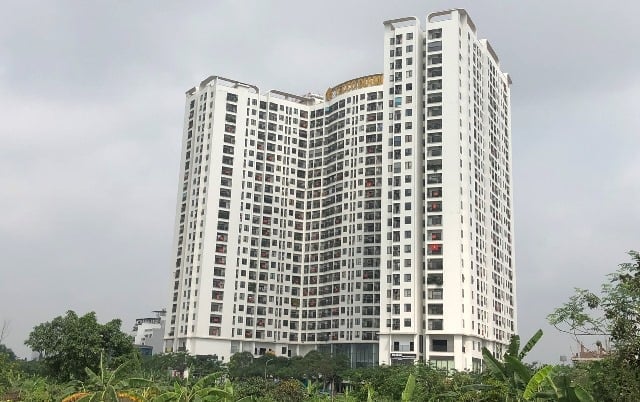 Hiện ô đất cao tầng tại Khu đấu giá đất Tứ Hiệp đã được nhà đầu tư xây dựng hoàn thiện dự án Tecco Diamond. Ảnh: PT. Hiện ô đất cao tầng tại Khu đấu giá đất Tứ Hiệp đã được nhà đầu tư xây dựng hoàn thiện dự án Tecco Diamond. Ảnh: PT.