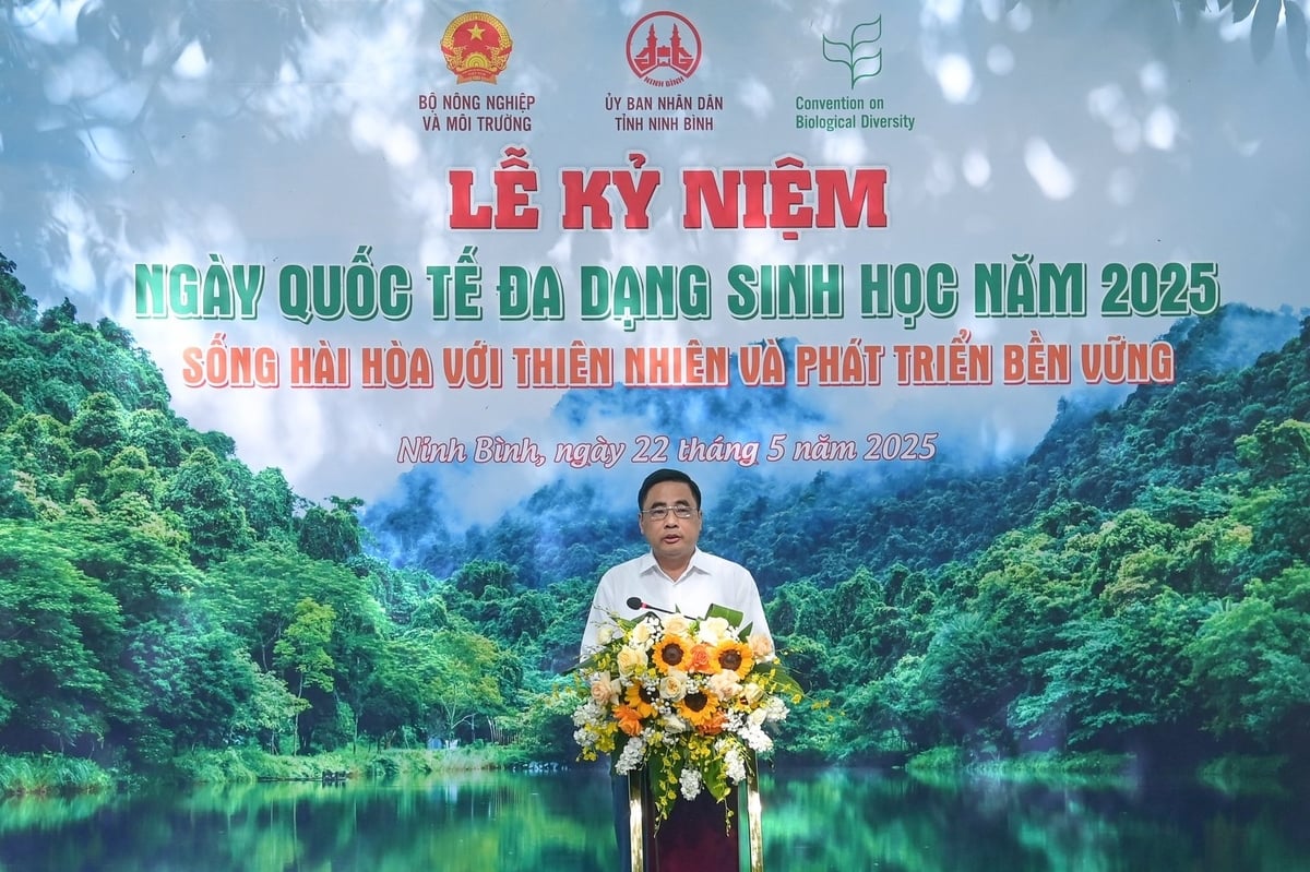 Thứ trưởng Bộ Nông nghiệp và Môi trường Nguyễn Quốc Trị phát biểu khai mạc sự kiện. Ảnh: Tùng Đinh. Thứ trưởng Bộ Nông nghiệp và Môi trường Nguyễn Quốc Trị phát biểu khai mạc sự kiện. Ảnh: Tùng Đinh.