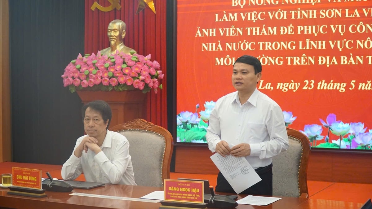 Ông Đặng Ngọc Hậu hy vọng Cục viễn thám Quốc gia sẽ phối hợp chặt chẽ với tỉnh để ứng dụng viễn thám trong xây dựng cơ sở dữ liệu đất. Ảnh: Đức Bình. Ông Đặng Ngọc Hậu hy vọng Cục viễn thám Quốc gia sẽ phối hợp chặt chẽ với tỉnh để ứng dụng viễn thám trong xây dựng cơ sở dữ liệu đất. Ảnh: Đức Bình.