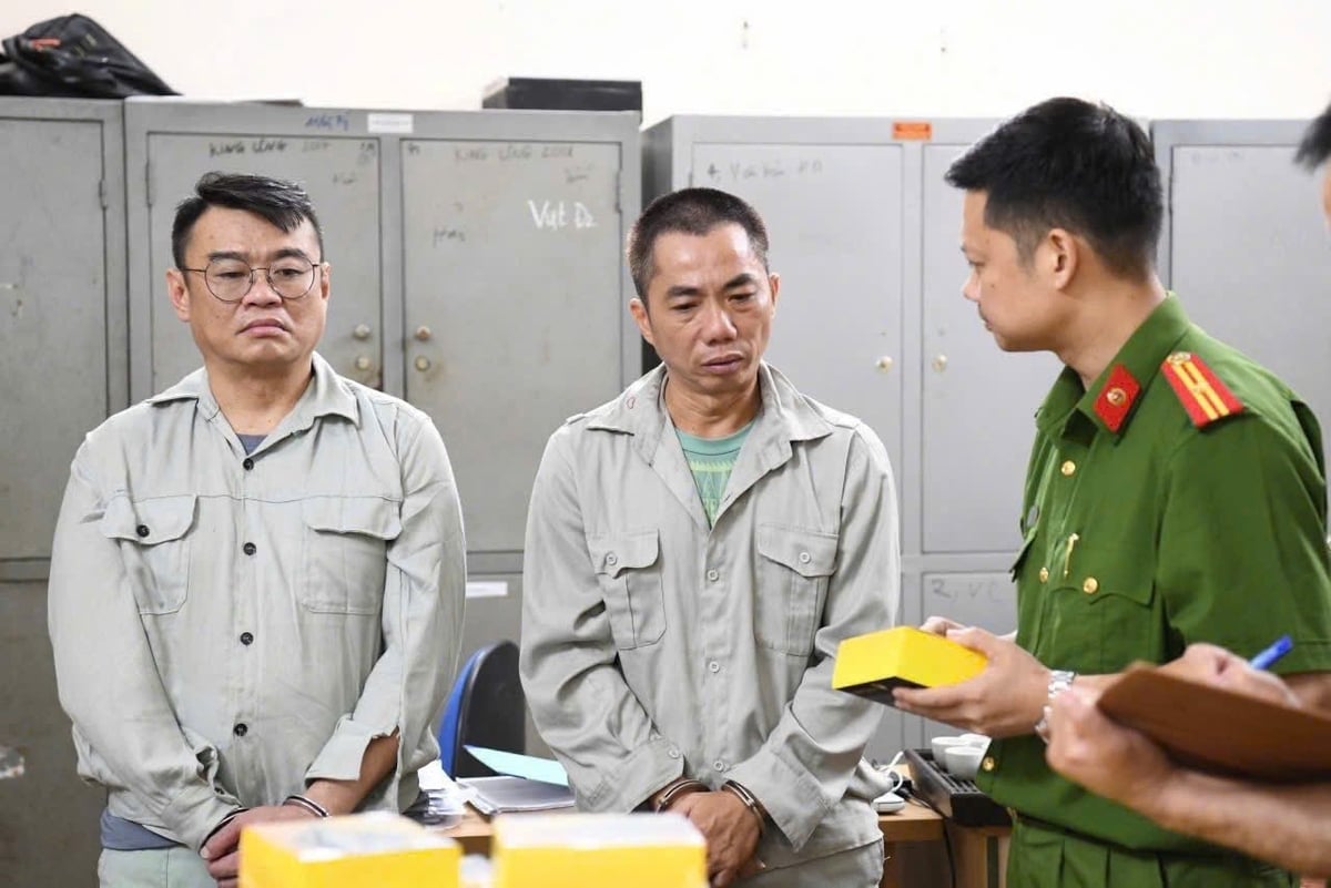 Hai đối tượng chủ mưu bị bắt giữ. Ảnh: Công an tỉnh Phú Thọ. Hai đối tượng chủ mưu bị bắt giữ. Ảnh: Công an tỉnh Phú Thọ.