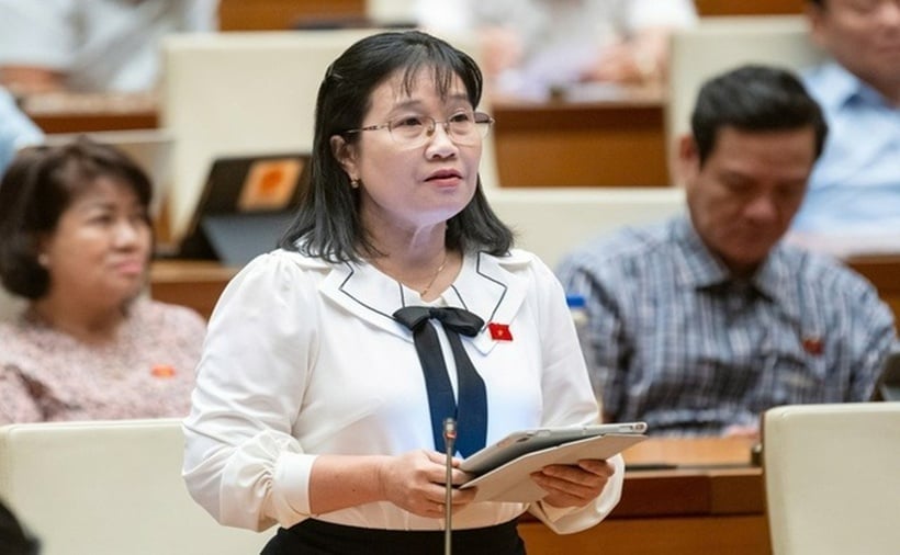 Đại biểu Nguyễn Hoàng Uyên (Đoàn Long An). Ảnh: Media Quốc hôi Đại biểu Nguyễn Hoàng Uyên (Đoàn Long An). Ảnh: Media Quốc hôi