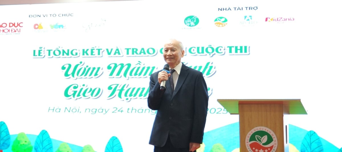 NGND. PGS. TS Nguyễn Võ Kỳ Anh, Phó Chủ tịch Trung ương Hội Giáo dục chăm sóc sức khỏe cộng đồng Việt Nam, Viện trưởng Viện Nghiên cứu giáo dục phát triển tiềm năng con người phát biểu tại buổi lễ. Ảnh: Lan Chi. NGND. PGS. TS Nguyễn Võ Kỳ Anh, Phó Chủ tịch Trung ương Hội Giáo dục chăm sóc sức khỏe cộng đồng Việt Nam, Viện trưởng Viện Nghiên cứu giáo dục phát triển tiềm năng con người phát biểu tại buổi lễ. Ảnh: Lan Chi.