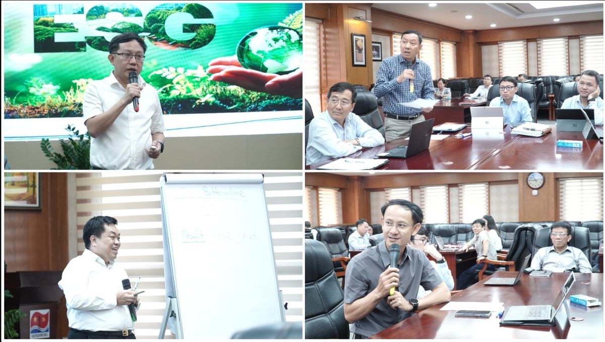Các giảng viên và học viên trao đổi, thảo luận sôi nổi tại khóa đào tạo. Ảnh: Vietsovpetro. Các giảng viên và học viên trao đổi, thảo luận sôi nổi tại khóa đào tạo. Ảnh: Vietsovpetro.