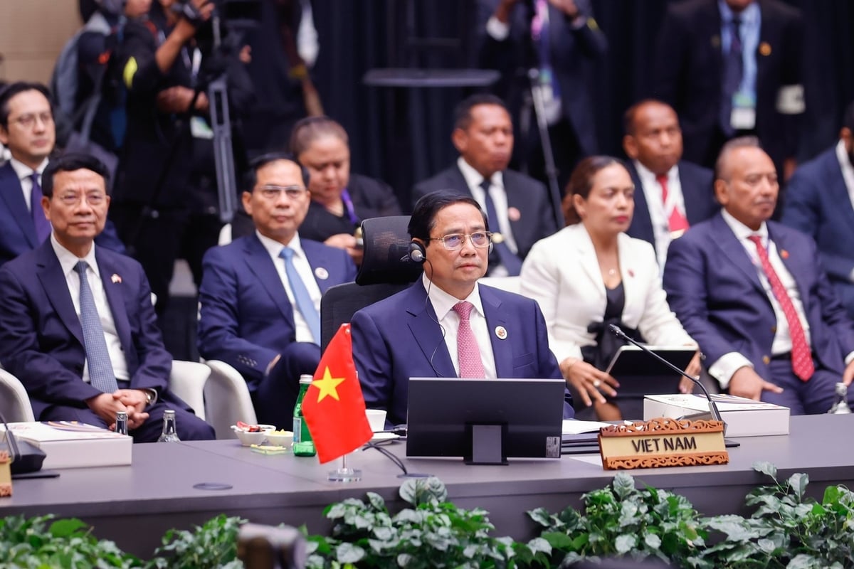 Thủ tướng bày tỏ ủng hộ sớm hoàn tất Hiệp định khung Kinh tế số ASEAN, nâng cấp Hiệp định Thương mại hàng hóa ASEAN. Ảnh: VGP.