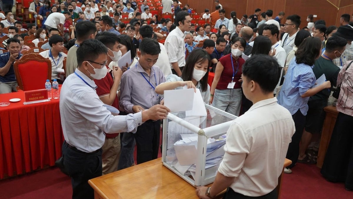 Quảng cảnh buổi đấu giá tại tại thôn Bình Xá, xã Quang Trung. Ảnh: Thảo Linh. Quảng cảnh buổi đấu giá tại tại thôn Bình Xá, xã Quang Trung. Ảnh: Thảo Linh.