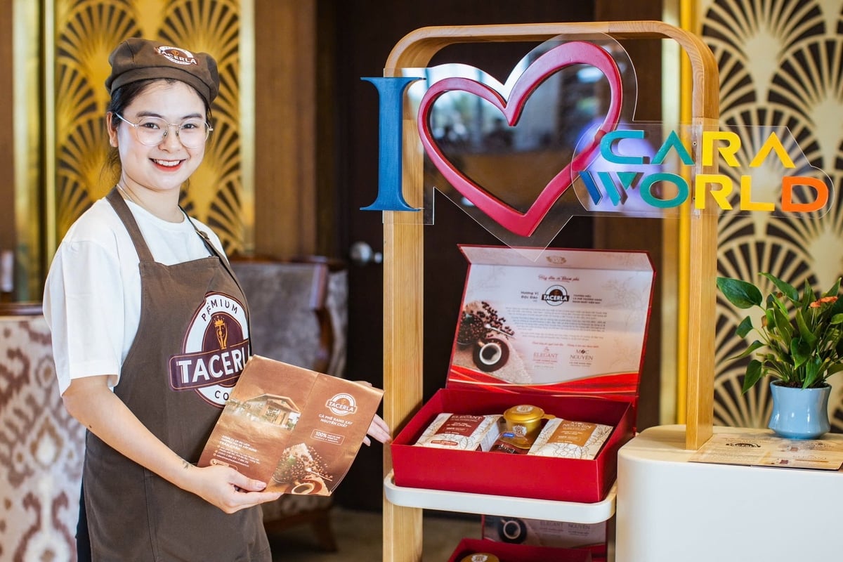 Hộp quà cà phê cao cấp Tacerla với mức giá chỉ từ 490.000 đồng/hộp. Ảnh: KN Holdings.
