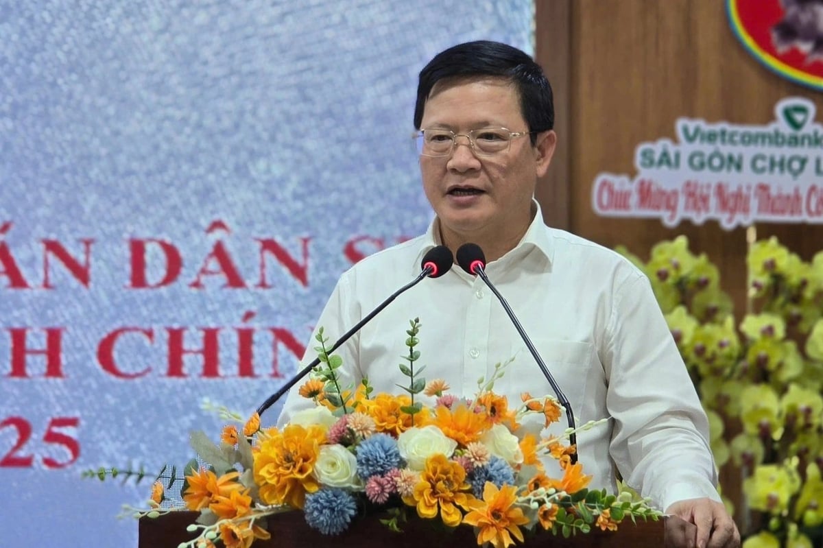 Ông Mai Lương Khôi (Thứ trưởng Bộ Tư pháp) phát biểu tại hội nghị. Ảnh: Xuân Duy.