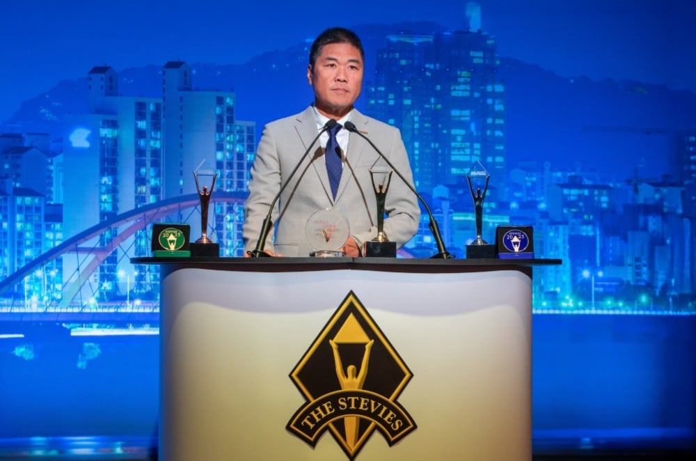Ông Tạ Ngọc Đa - Phó Tổng Giám đốc ROX Group - nhận giải vàng Stevie Awards 2025. Ảnh: Thu Nga. Ông Tạ Ngọc Đa - Phó Tổng Giám đốc ROX Group - nhận giải vàng Stevie Awards 2025. Ảnh: Thu Nga.