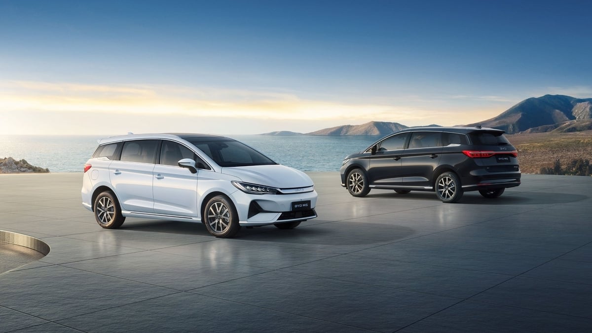 Xe BYD - M6, dòng xe chuyên biệt dành cho tài xế GrabCar. Ảnh: BYD Xe BYD - M6, dòng xe chuyên biệt dành cho tài xế GrabCar. Ảnh: BYD