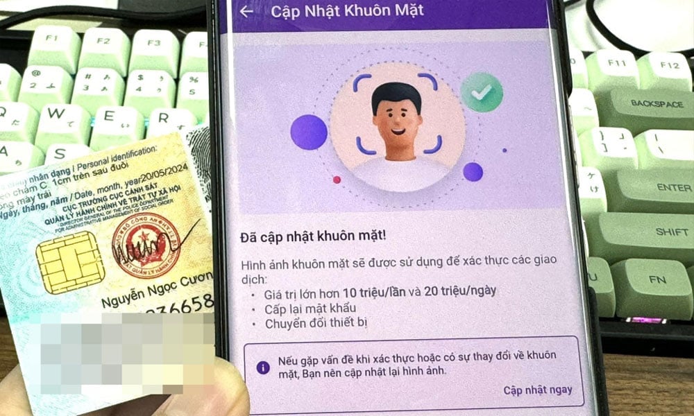Cảnh báo tội phạm mới - cho thuê khuôn mặt để lừa đảo chuyển tiền. Ảnh: baobacgiang.vn Cảnh báo tội phạm mới - cho thuê khuôn mặt để lừa đảo chuyển tiền. Ảnh: baobacgiang.vn