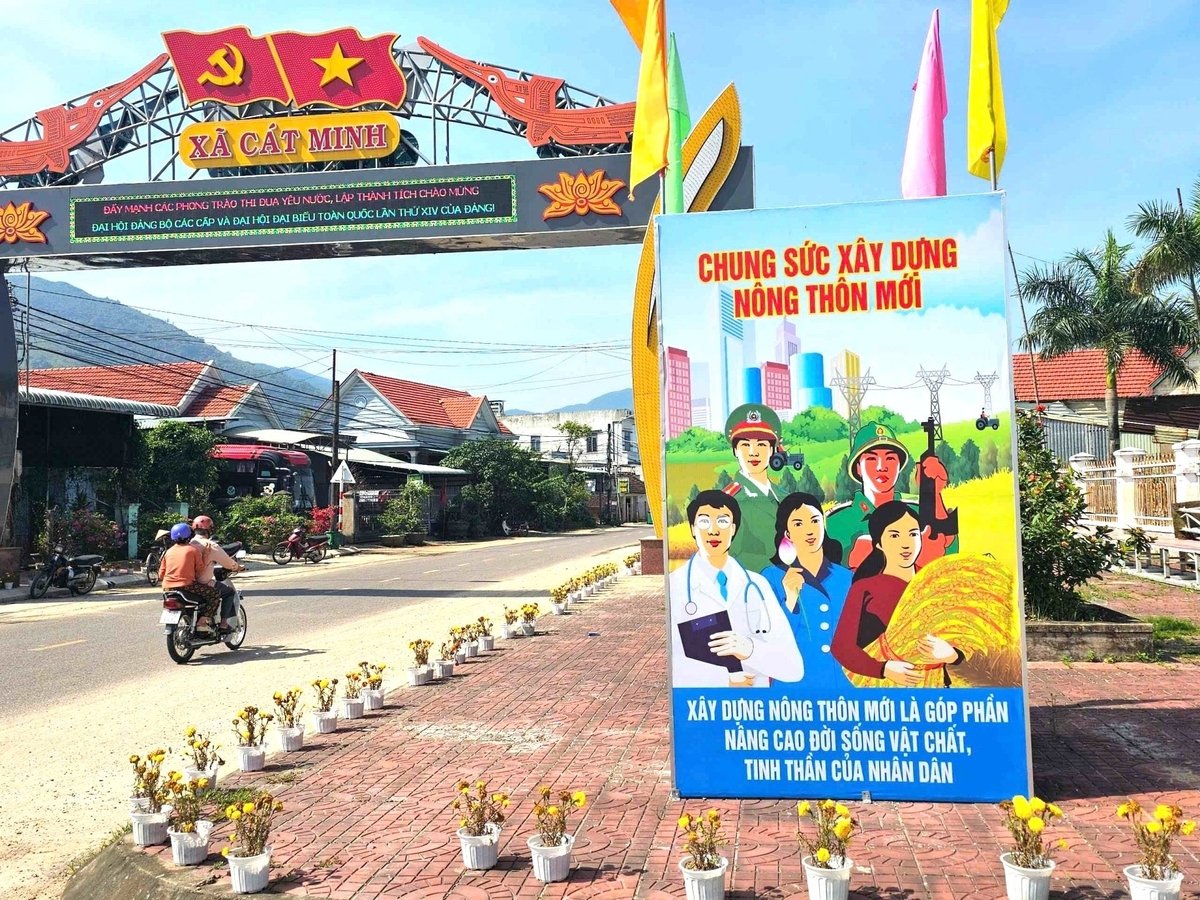 Xã Cát Minh (huyện Phù Cát) xây dựng NTM kiểu mẫu về cảnh quan môi trường. Ảnh: BCĐ NTM. Xã Cát Minh (huyện Phù Cát) xây dựng NTM kiểu mẫu về cảnh quan môi trường. Ảnh: BCĐ NTM.